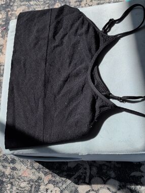 Anthropologie Black Seamless Bandeau Bralette